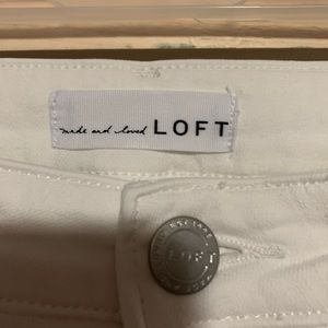 Size 14 Loft white jeans